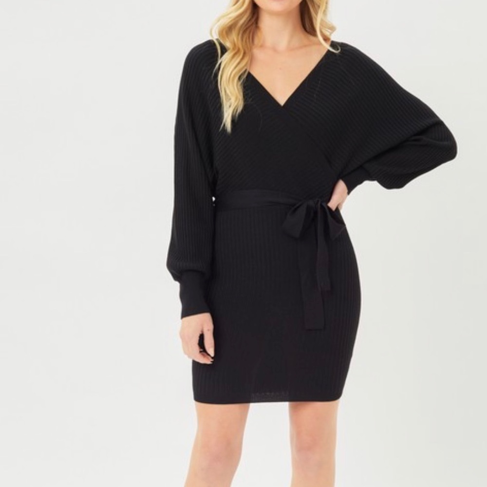 Black Wrap Dress